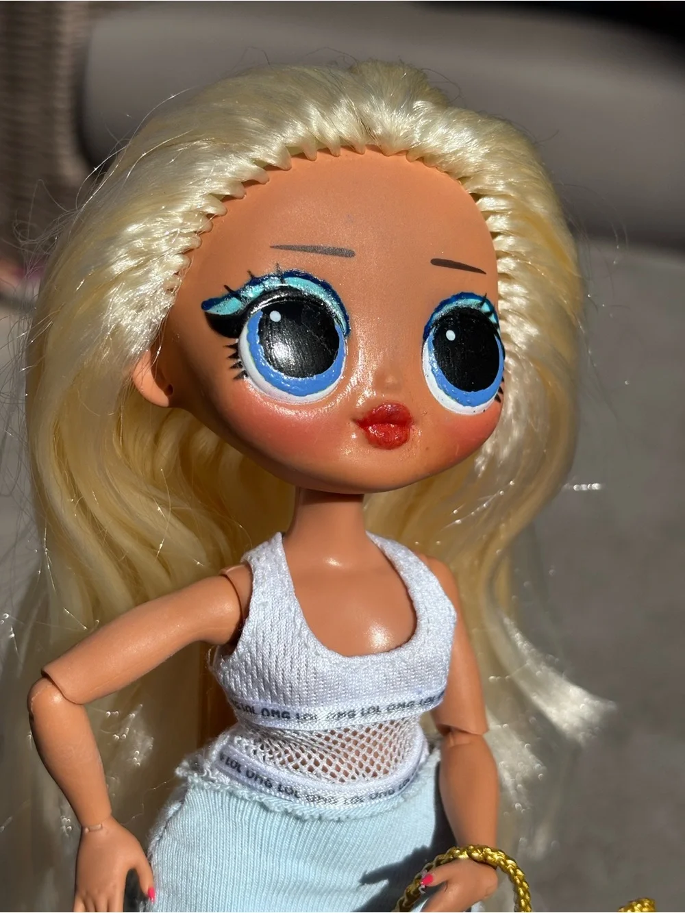 LOL Surprise OMG SWAG Fashion Doll Series 1 Blonde Clothes Accessories Stand Lot